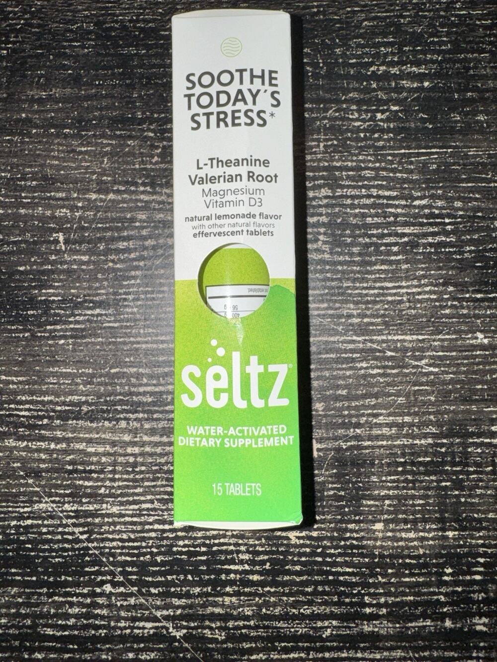 Soothe Today’s Stress L-theanine Valerian Root Magnesium Vitamin D3 Lemonade